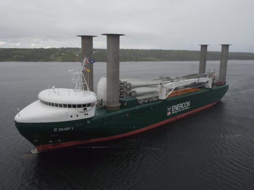 Flettner rotor on E Ship 1