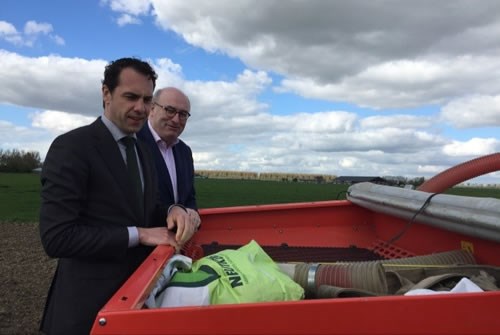 Phil Hogan (right) and Martin van Dam (left)