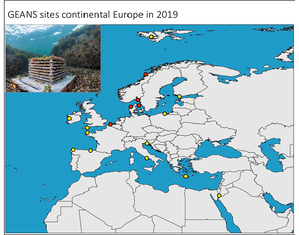 GEANS sites continental Europe in 2019